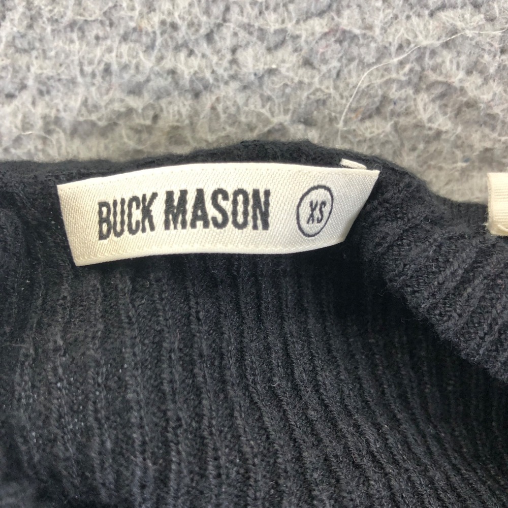 Buck Mason Tank Top Womens XS Black Cotton Linen Blend Ribbed Minimalist - Picture 6 of 12